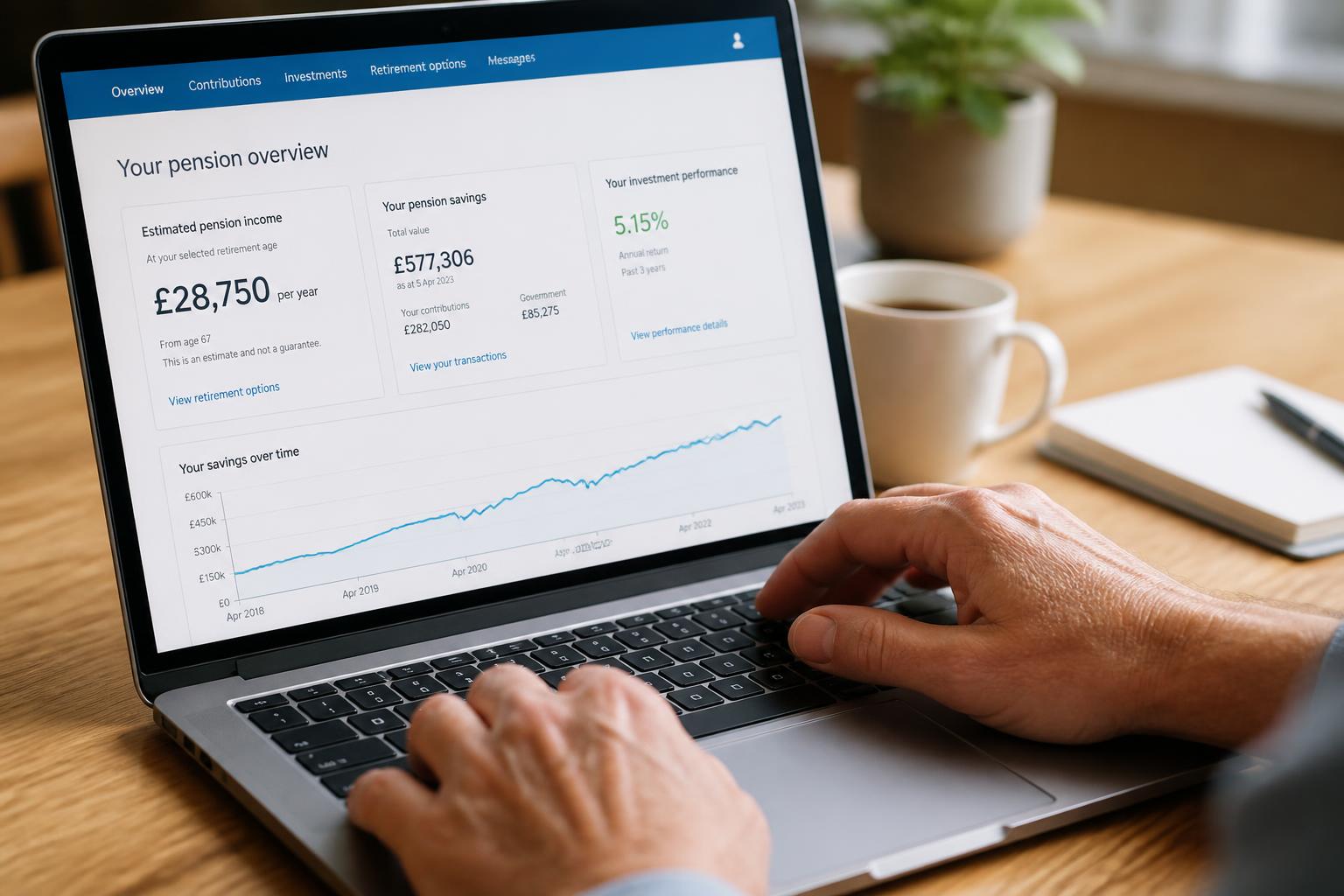 Illustration for: How to Log In and View Your Pension